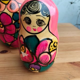 Matrioska grande vintage legno 24cm