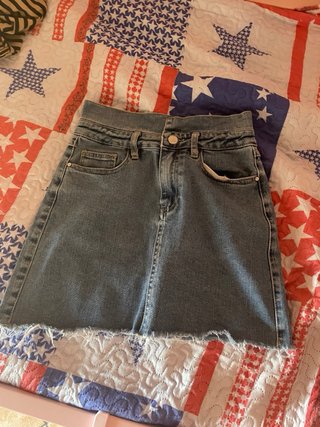 Gonna Jeans Lokita Denim Blu