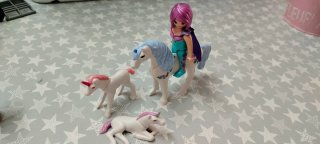Lote Playmobil Chicas y Unicornios