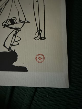 Litografía Antonio Saura Firmada