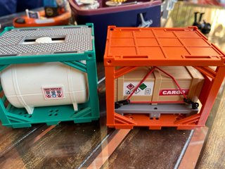 Barco de carga Playmobil con lancha