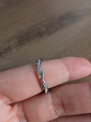 Anello Argento Sterling 925 Intrecciato
