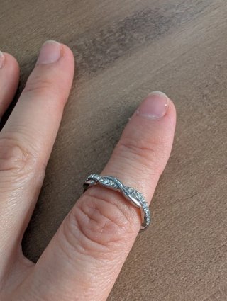 Anello Argento Sterling 925 Intrecciato