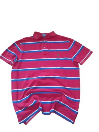 Polo Ralph Lauren a righe rosse e blu