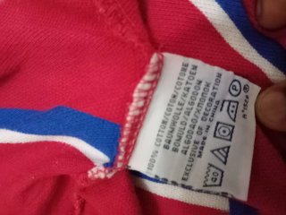 Polo Ralph Lauren a righe rosse e blu
