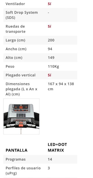 Cinta de correr BH F9R 22km/h Bluetooth