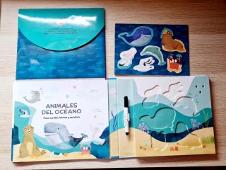 Animales del Océano Para Escribir, Borrar Y Escuch