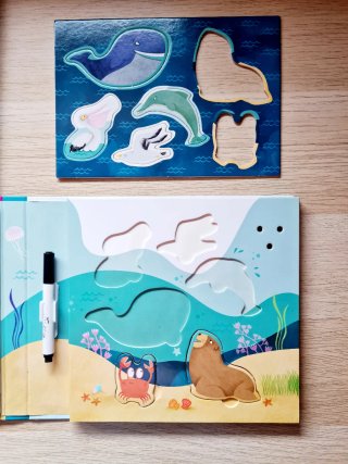 Animales del Océano Para Escribir, Borrar Y Escuch
