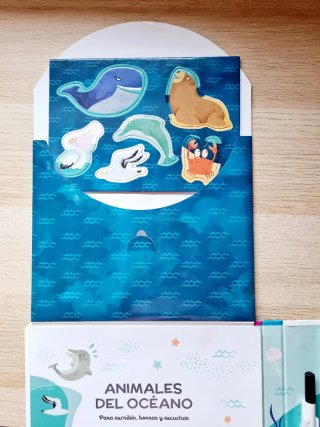 Animales del Océano Para Escribir, Borrar Y Escuch