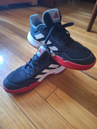 Zapatillas Adidas Baloncesto Negras y Rojas