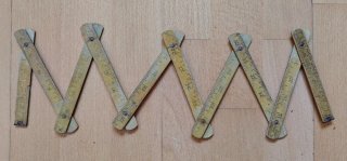 Metro antiguo madera plegable