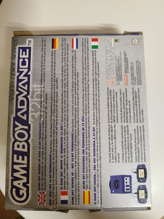 Caja Original Game Boy Advance Índigo + Manuales