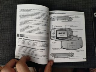 Caja Original Game Boy Advance Índigo + Manuales