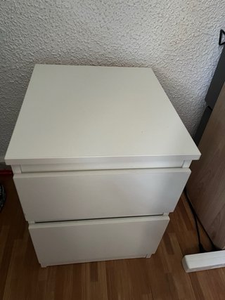 Cómoda IKEA MALM 2 cajones blanca 40x35cm