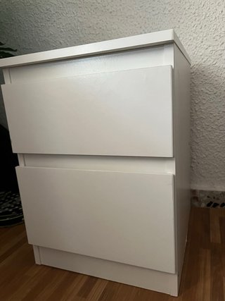 Cómoda IKEA MALM 2 cajones blanca 40x35cm
