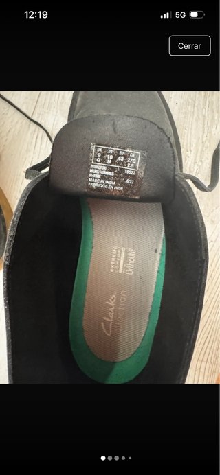 Botas Clarks Piel Negras Talla 43, solo estrenadas