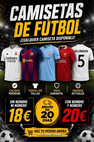Camisetas de fútbol personalizables