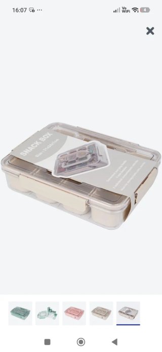 Táper fiambrera snacks nuevo