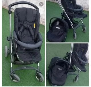 Cochecito y cuco bebé muñeco Berenguer