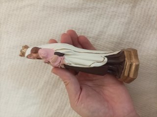 Figura Virgen con Niño 16 cm
