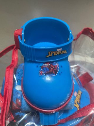Set Patines Coderas Espinilleras Casco Spider-Man