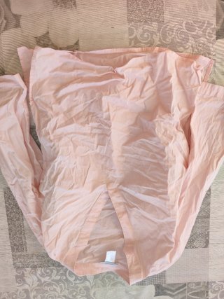 Camisa rosa Venca, manga 3/4