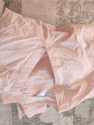 Camisa rosa Venca, manga 3/4
