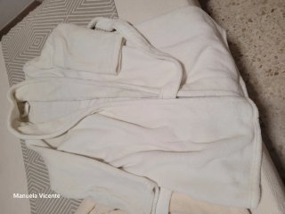 2 Bata polar blanca