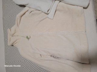 2 Bata polar blanca