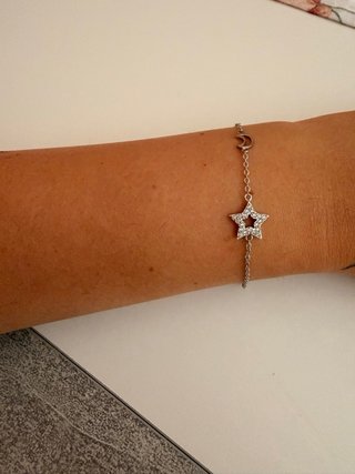 Pulsera Plata Time Road. Estrella y Luna
