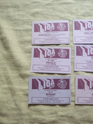 Lote 6 cromos fútbol españoles