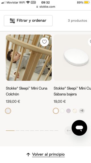 Colchón Stokke Sleepi Mini Cuna sin usar.