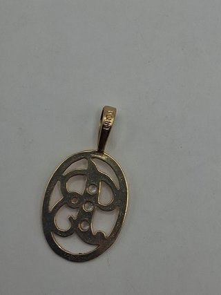 Colgante B de oro 18k , 0,89gr Ref.G-040.