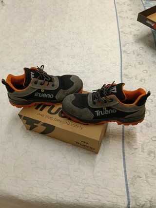 Zapatos de seguridad Trueno Hombre Gris/Naranja