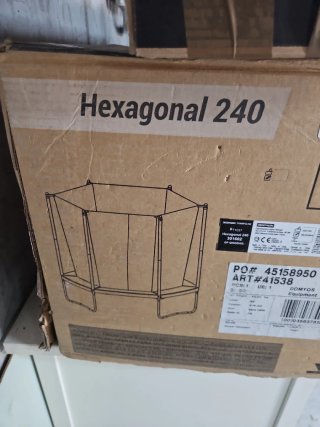 Cama elástica hexagonal 240