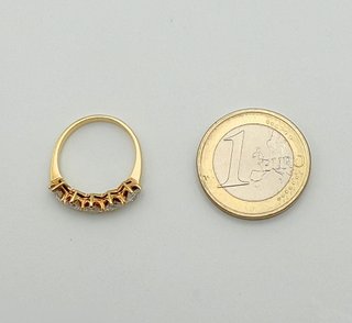 Anillo Oro 18k Circonitas 2.16 gr