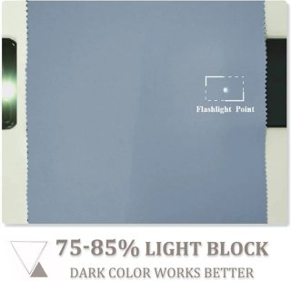 Cortina Opaca Termica Azul 245x200 RIEL solo
