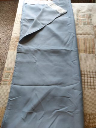 Cortina Opaca Termica Azul 245x200 RIEL solo
