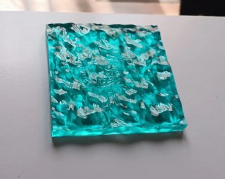 Cuadro efecto ondas marinas resina epoxi