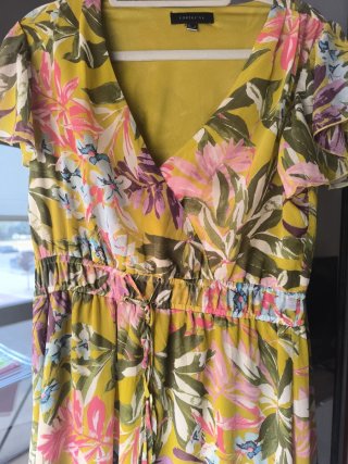 Vestido largo estampado floral