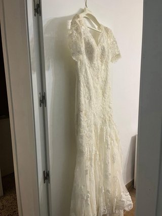 Traje de Novia Blanco Encaje Sirena