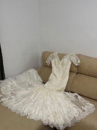 Traje de Novia Blanco Encaje Sirena