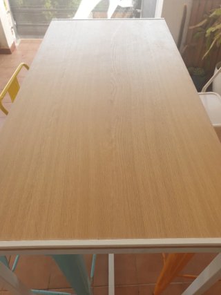 Conjunto Mesa Terraza Madera y Metal