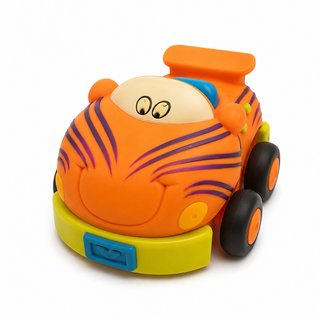 Coche de juguete naranja infantil
