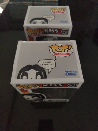 2 Funko Pop KISS: Spaceman 473 y Catman 474