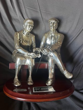 Figura pareja – Baño de plata ley