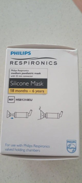 Cámara Inhalación y Mascarilla Pediátrica Philips