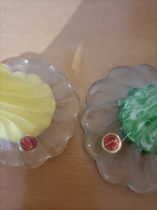 Vasi Murano Vetro Giallo e Verde