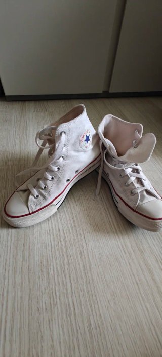 Zapatillas Converse Blancas Caña Alta T.37