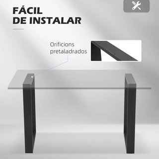 Conjunto de 2 Patas para Mesa 60x72 cm